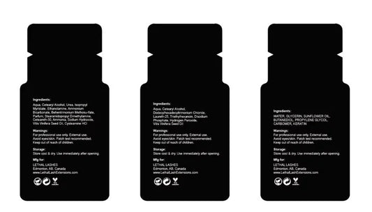 Lethal lash Lift & Brow Lamination step 1,2,3